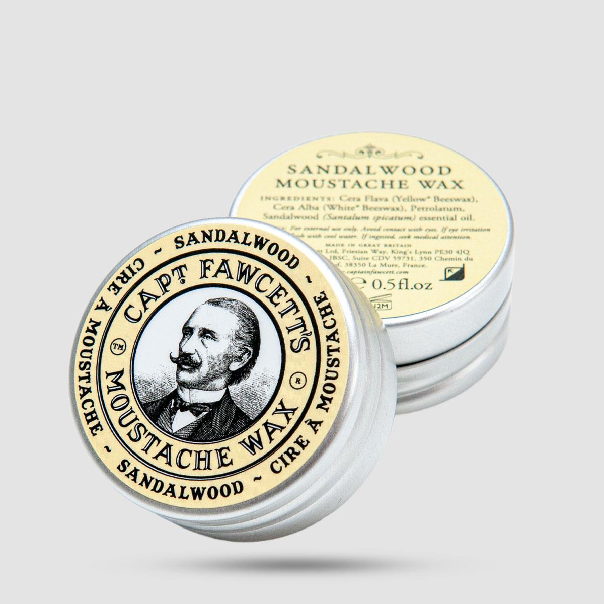 Moustache Wax - Captain Fawcett - Sandalwood 15ml / 0.5 fl.oz