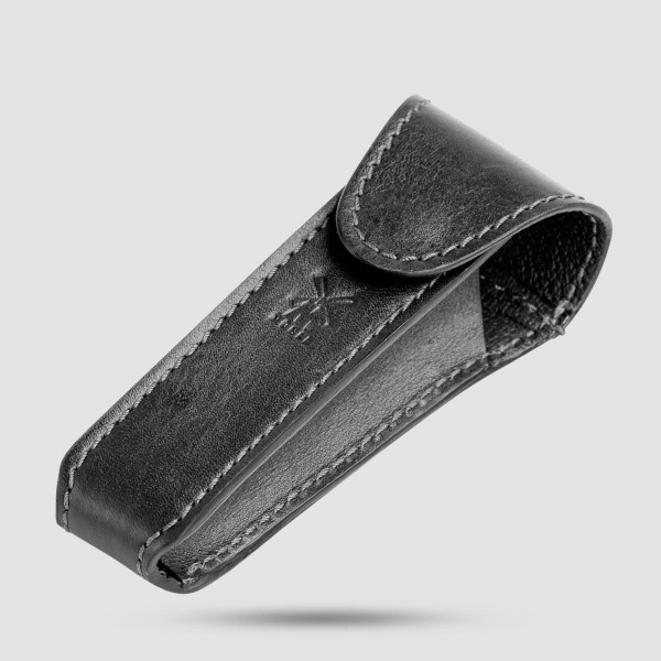 Leather Pouch For Traveling, Black - Muhle - RT 6