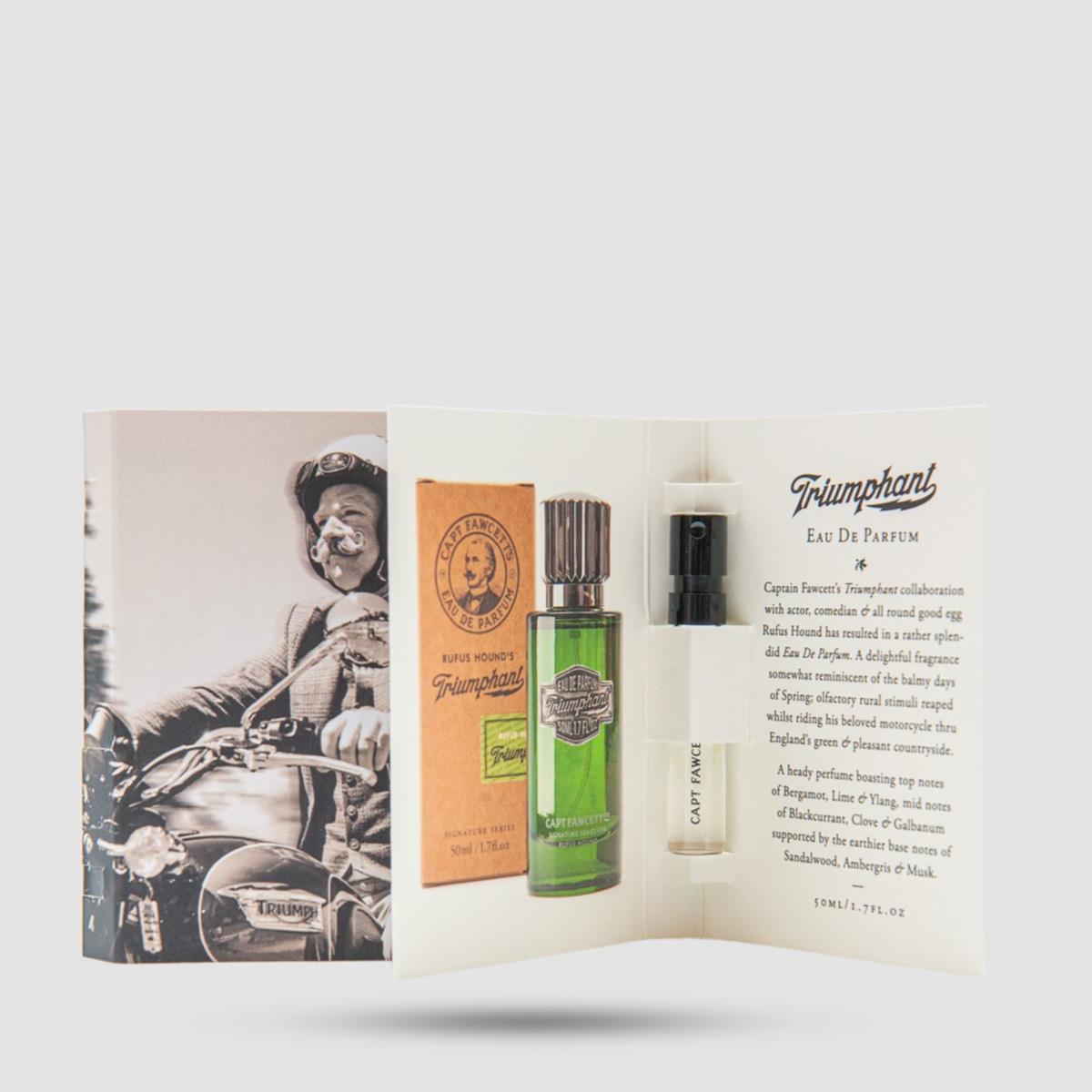 Eau De Parfum - Captain Fawcett - Triumphant by Rufus Hound Sample Spray 2ml