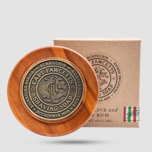 Shaving Soap - Captain Fawcett - Scapicchio's Fig, Olive and Bay Rum 110g