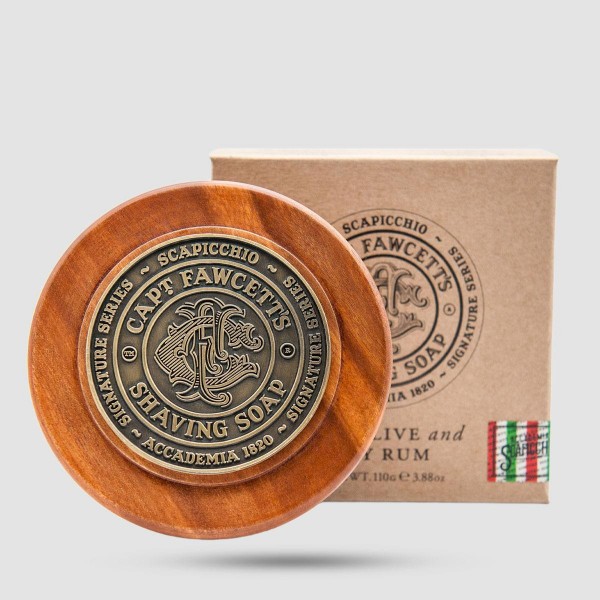 Shaving Soap - Captain Fawcett - Scapicchio's Fig, Olive and Bay Rum 110g