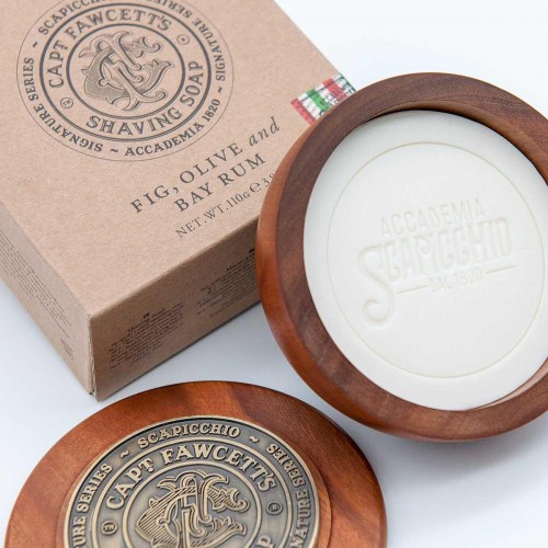 Shaving Soap - Captain Fawcett - Scapicchio's Fig, Olive and Bay Rum 110g