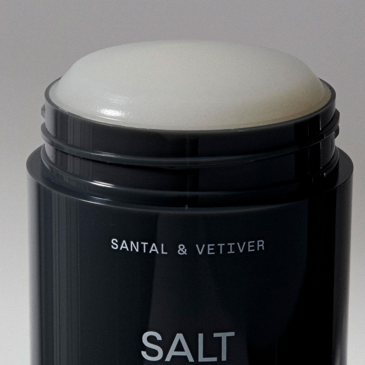 Natural Deodorant Gel - Salt and Stone - Vetiver + Sandalwood | Sensitive Skin 75g