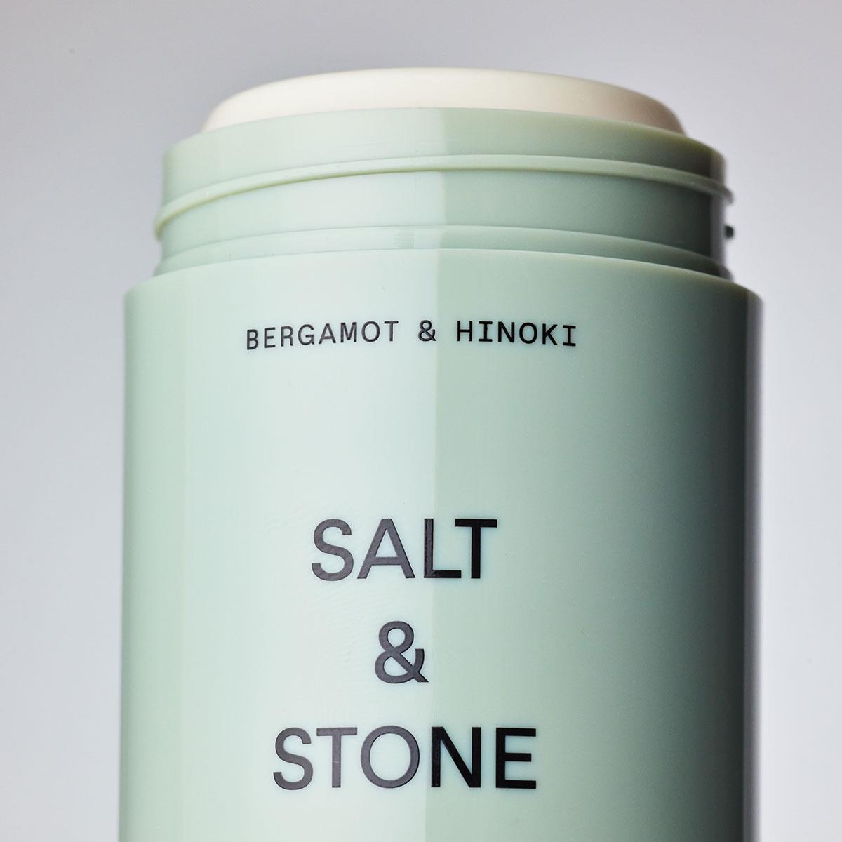 Natural Deodorant Stick - Salt and Stone - Bergamot & Hinoki | Extra Strength 75g