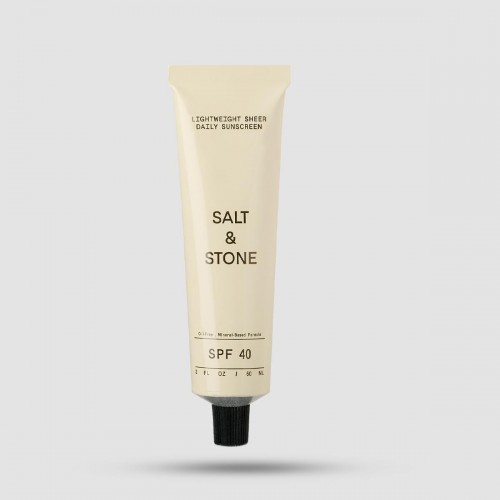 Lightweight Sheer Daily Sunscreen Spf 40 - Salt And Stone - 60ml