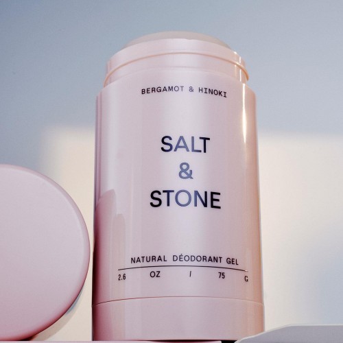 Natural Deodorant Gel - Salt and Stone - Sensitive Skin | Bergamot & Hinoki 75g