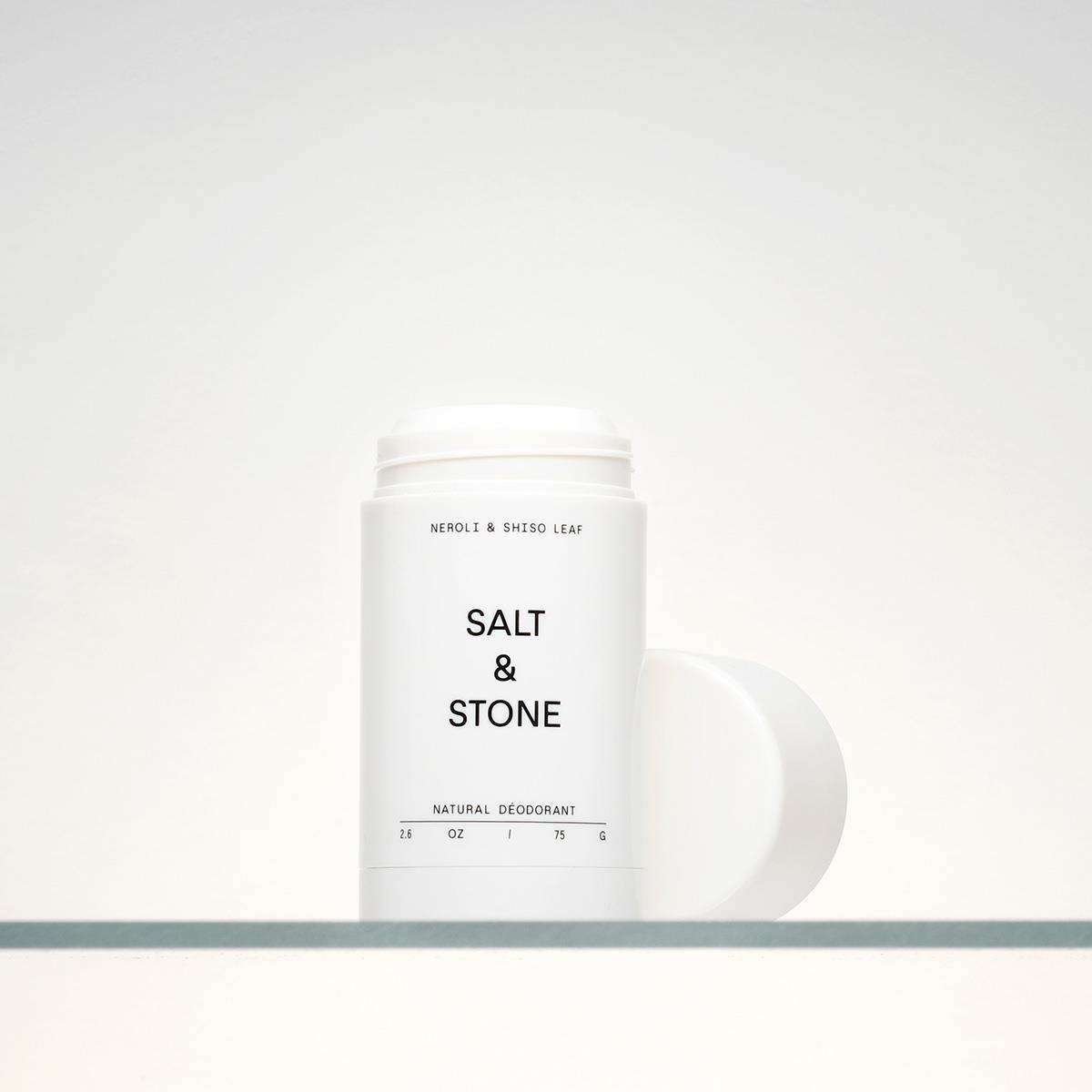 Natural Deodorant Stick - Salt and Stone - Neroli | Basil | Shiso Leaf | Extra Strength 75g