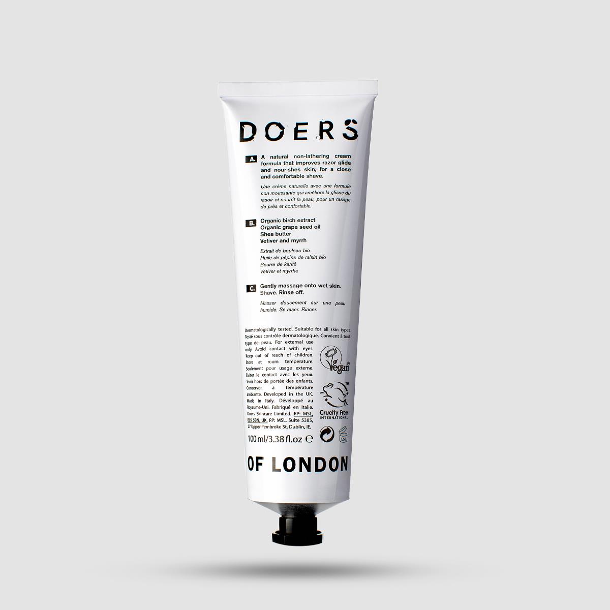 Κρέμα Ξυρίσματος - Doers Of London - Vegan 100ml