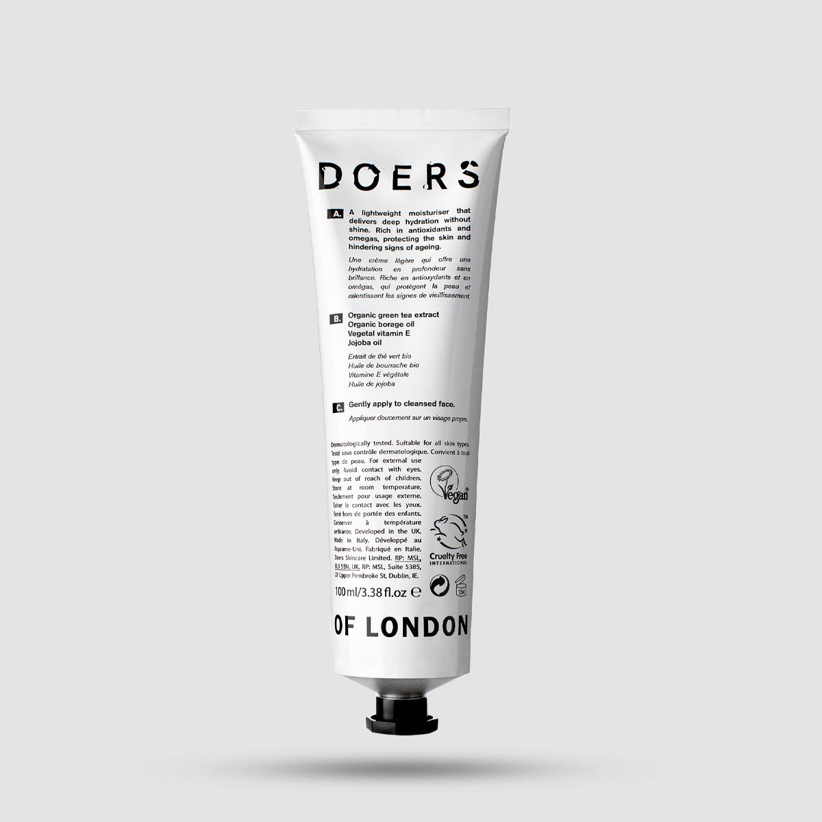 Ενυδατική Κρέμα Προσώπου - Doers Of London - Vegan Hydrating 100ml