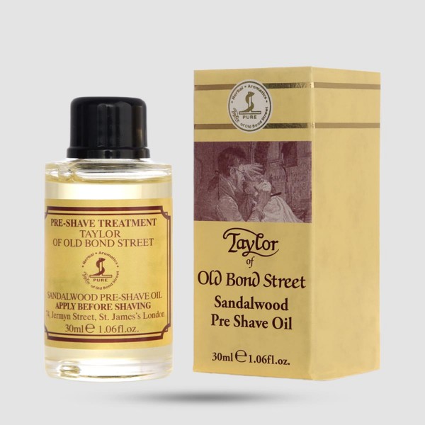 Pre-Shave Oil - Taylor Of Old Bond Street - Sandalwood 30ml