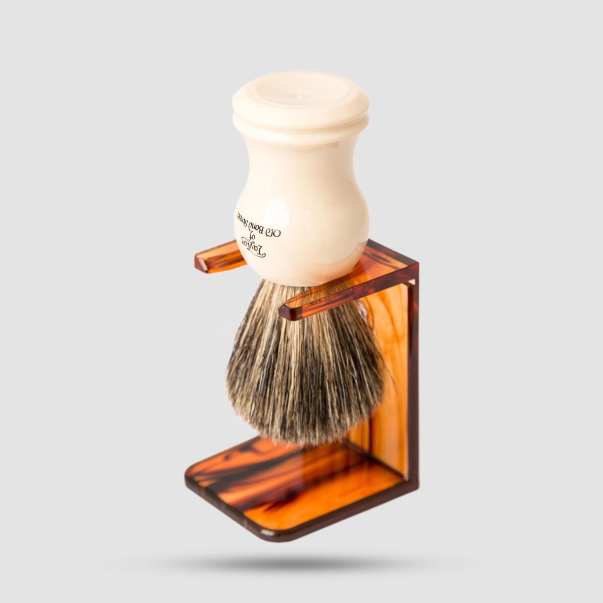 Stand For Shaving Brush - Taylor of Old Bond Street - Imitation Tortoise Shell