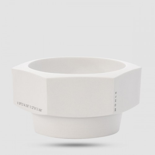 Shaving Mug - Muhle - White Porcelain, Hexagon (Rn Hxg)