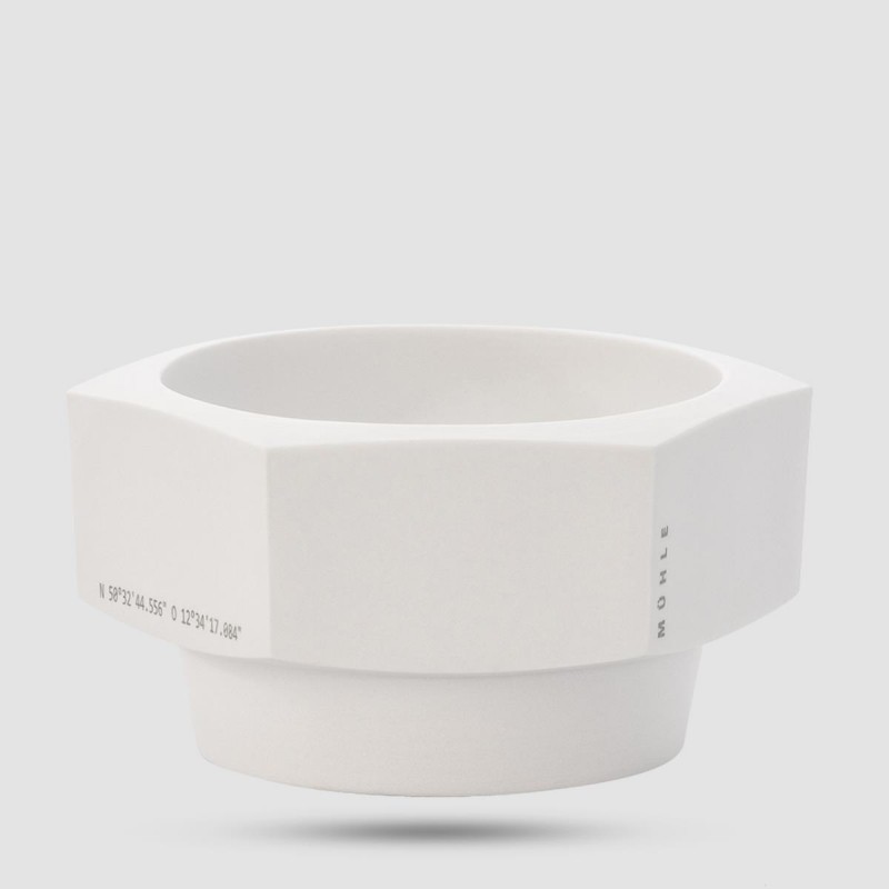 Shaving Mug - Muhle - White Porcelain, Hexagon (Rn Hxg)