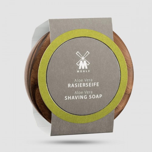 Shaving soap in wooden bowl - Muhle - Aloe Vera 65gr