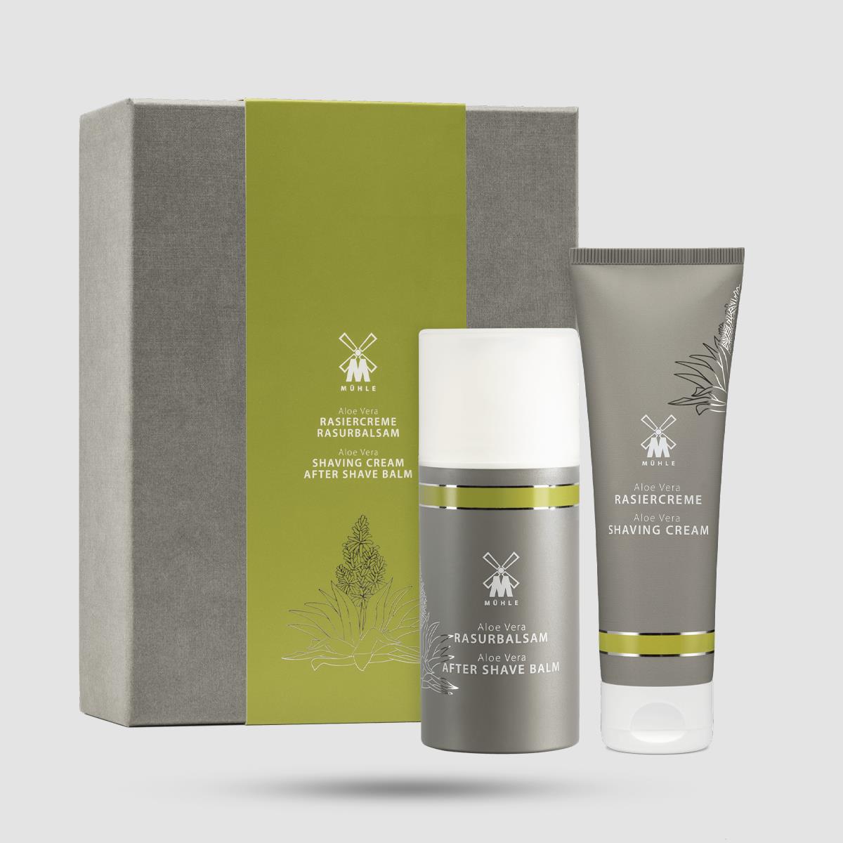 Gift Box - Muhle - With Shaving Cream And After Shave Aloe Vera