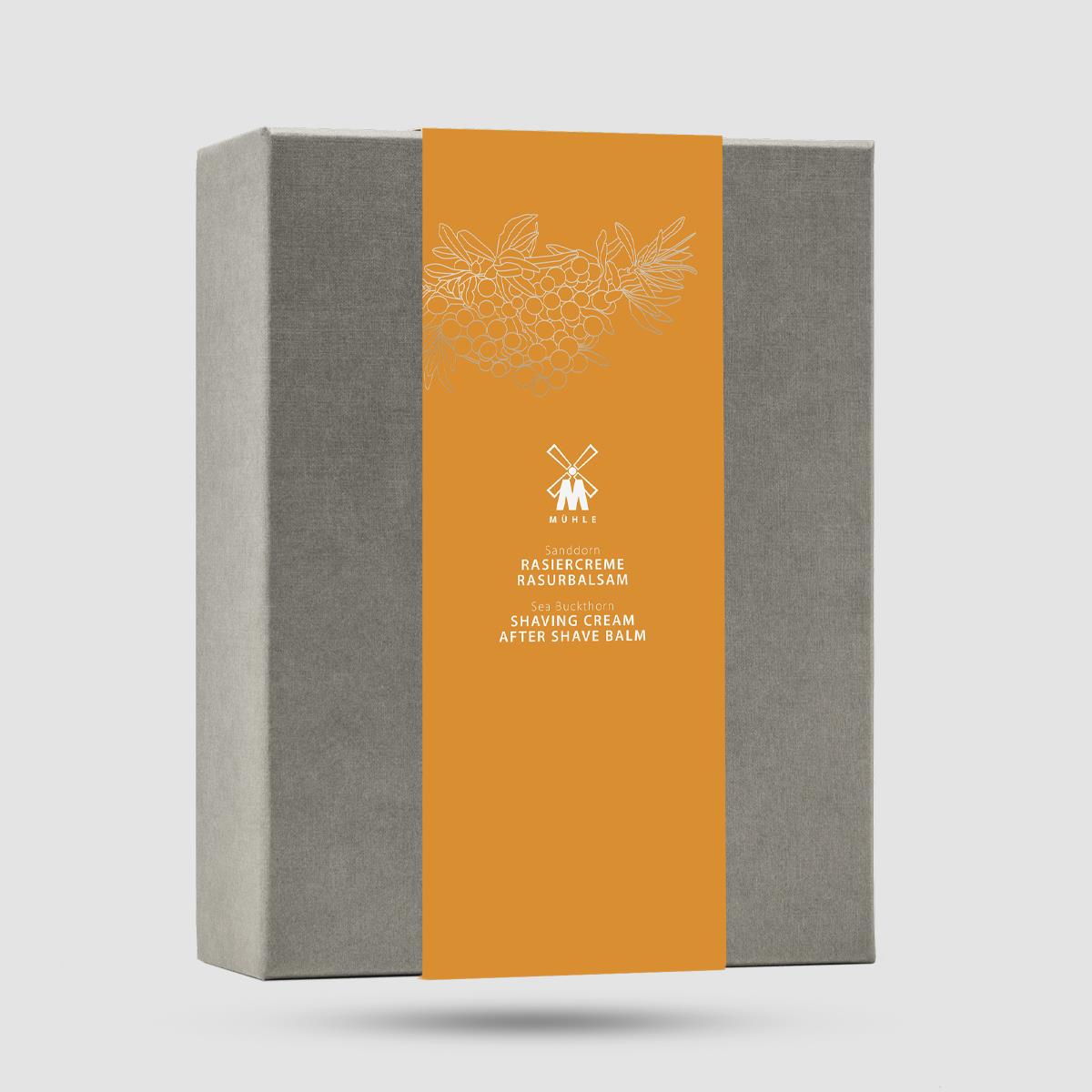 Gift Box - Muhle - With Shaving Cream And After Shave Sea Buckthorn