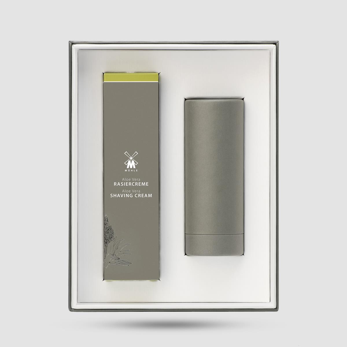 Gift Box - Muhle - With Shaving Cream Aloe Vera + Shaving Brush