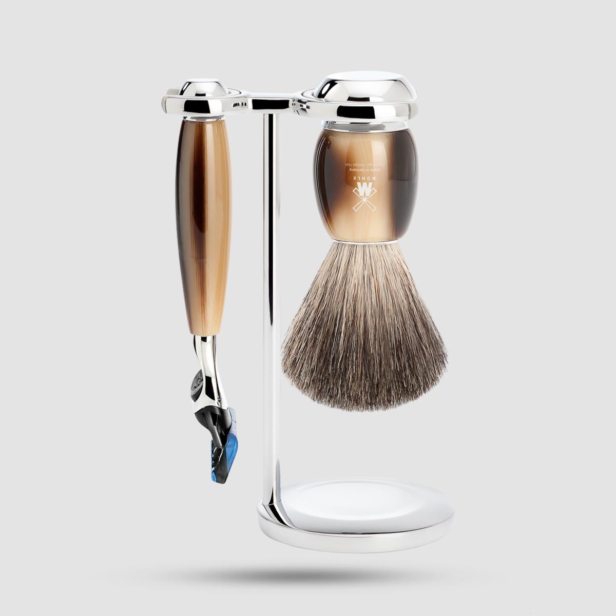 Gift Set - Muhle - VIVO - Pure badger | Gillette® Fusion S 81 M 332 F