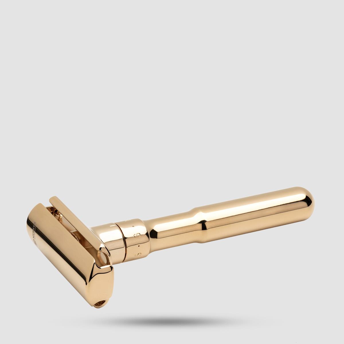 Safety Razor - Merkur Futur - Adjustable, Gold Plated (90 702 003)