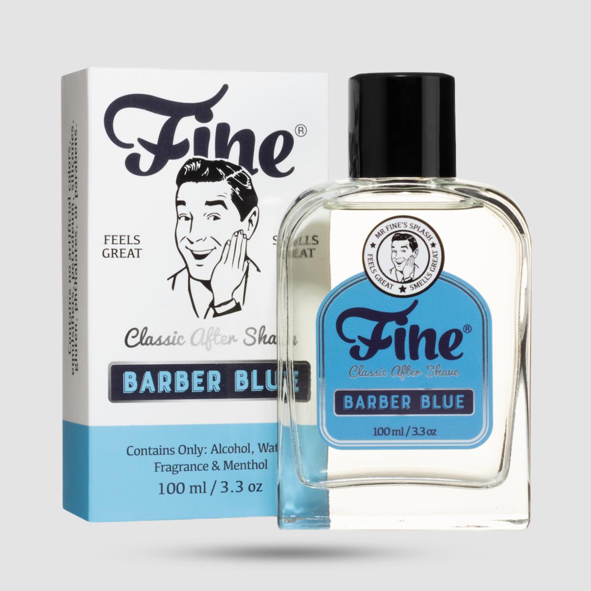 Aftershave Lotion - Fine - Barber Blue 100ml