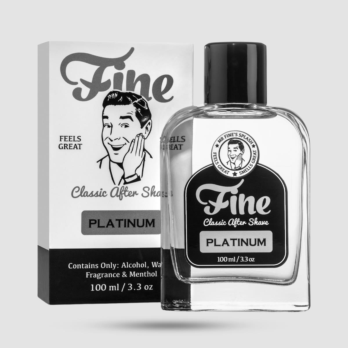 Aftershave Lotion - Fine - Platinum 100ml / 3.3oz