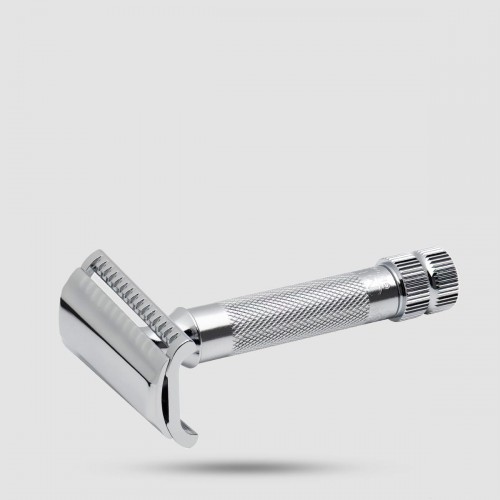 Safety Razor - Merkur Slant - 37c, Heavy Duty (37 001)