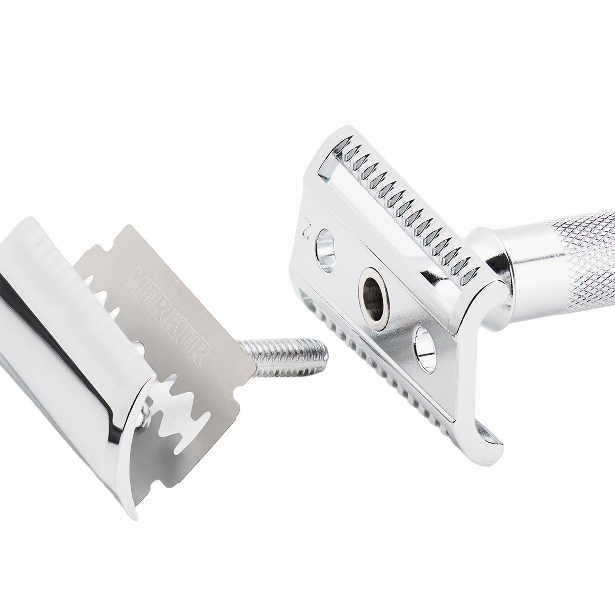 Safety Razor - Merkur Slant - 37c, Heavy Duty (37 001)