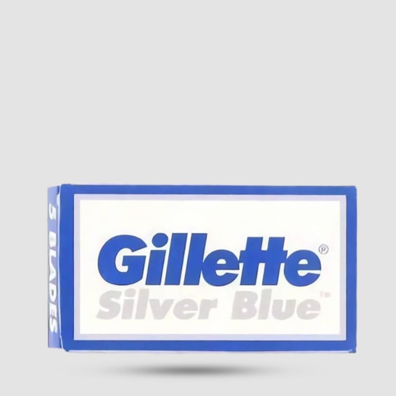 Razor Blades - Gillette - Silver Blue 1 X 5