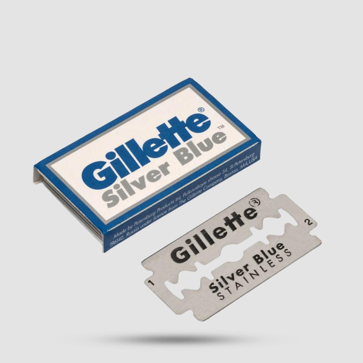 Razor Blades - Gillette - Silver Blue 1 X 5