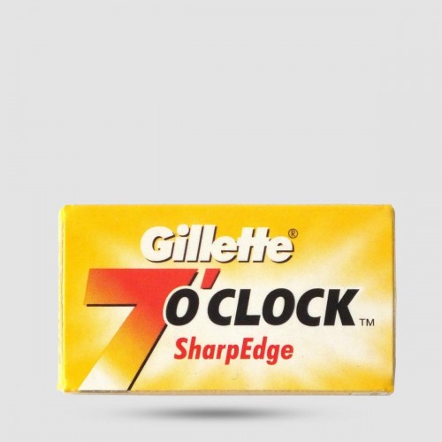 Ανταλλακτικές Λεπίδες Ξυρίσματος - Gillette 7 O'clock - Sharpedge 1 X 5