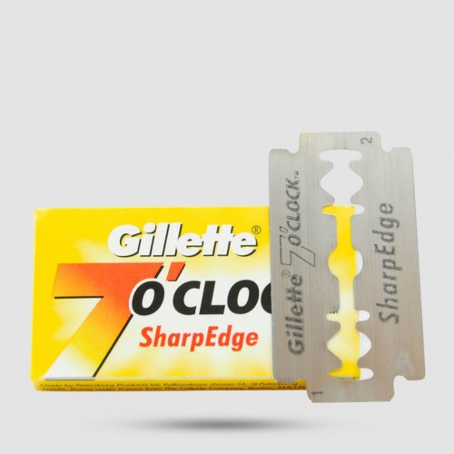 Ανταλλακτικές Λεπίδες Ξυρίσματος - Gillette 7 O'clock - Sharpedge 1 X 5