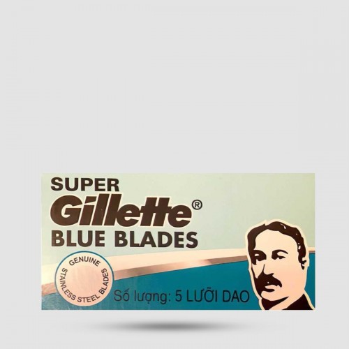 Ανταλλακτικές Λεπίδες Ξυρίσματος - Gillette - Super Blue 1 X 5