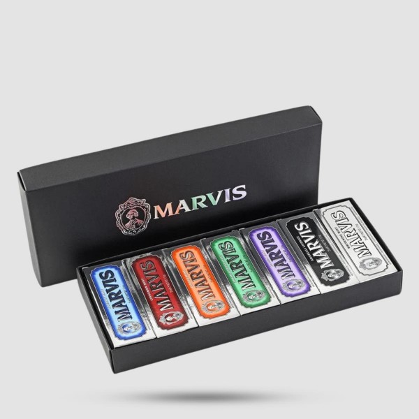 Toothpaste - Marvis - Travel Set Black Box 7 x 25ml