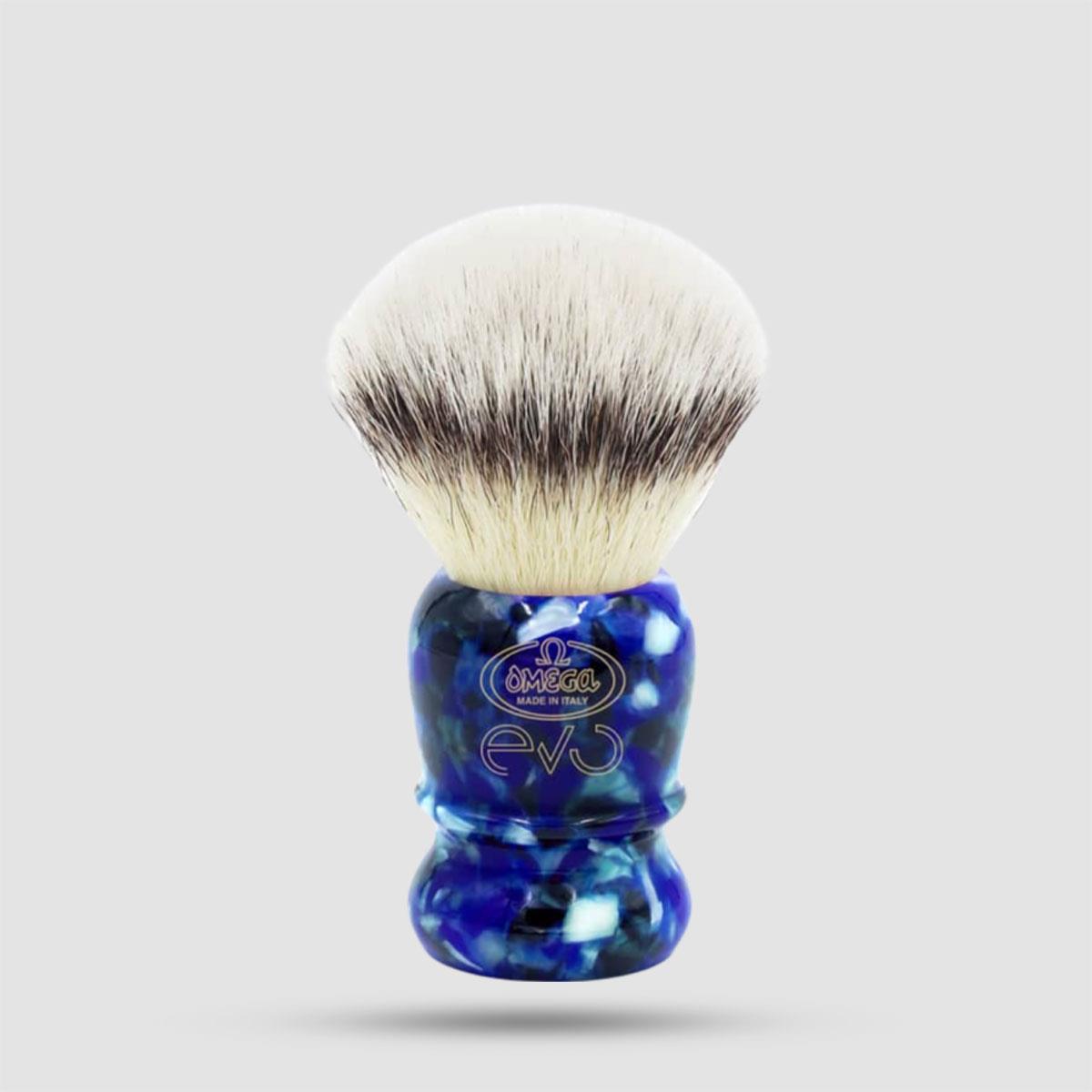 Synthetic Shaving Brush - Omega - Evo 2.0 Blue - E1892