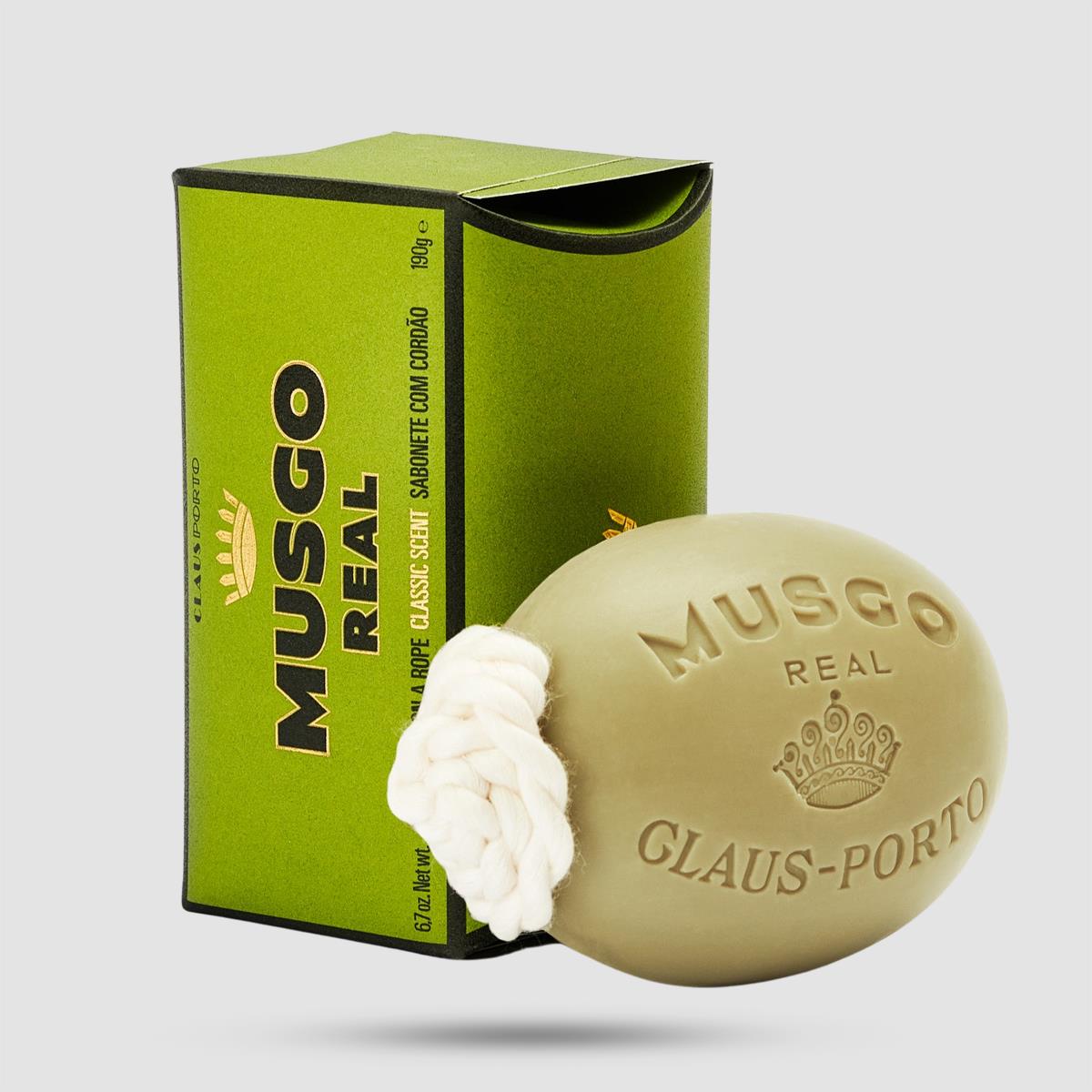 Soap On A Rope - Musgo Real - Classic Scent 190g / 6,7 oz.