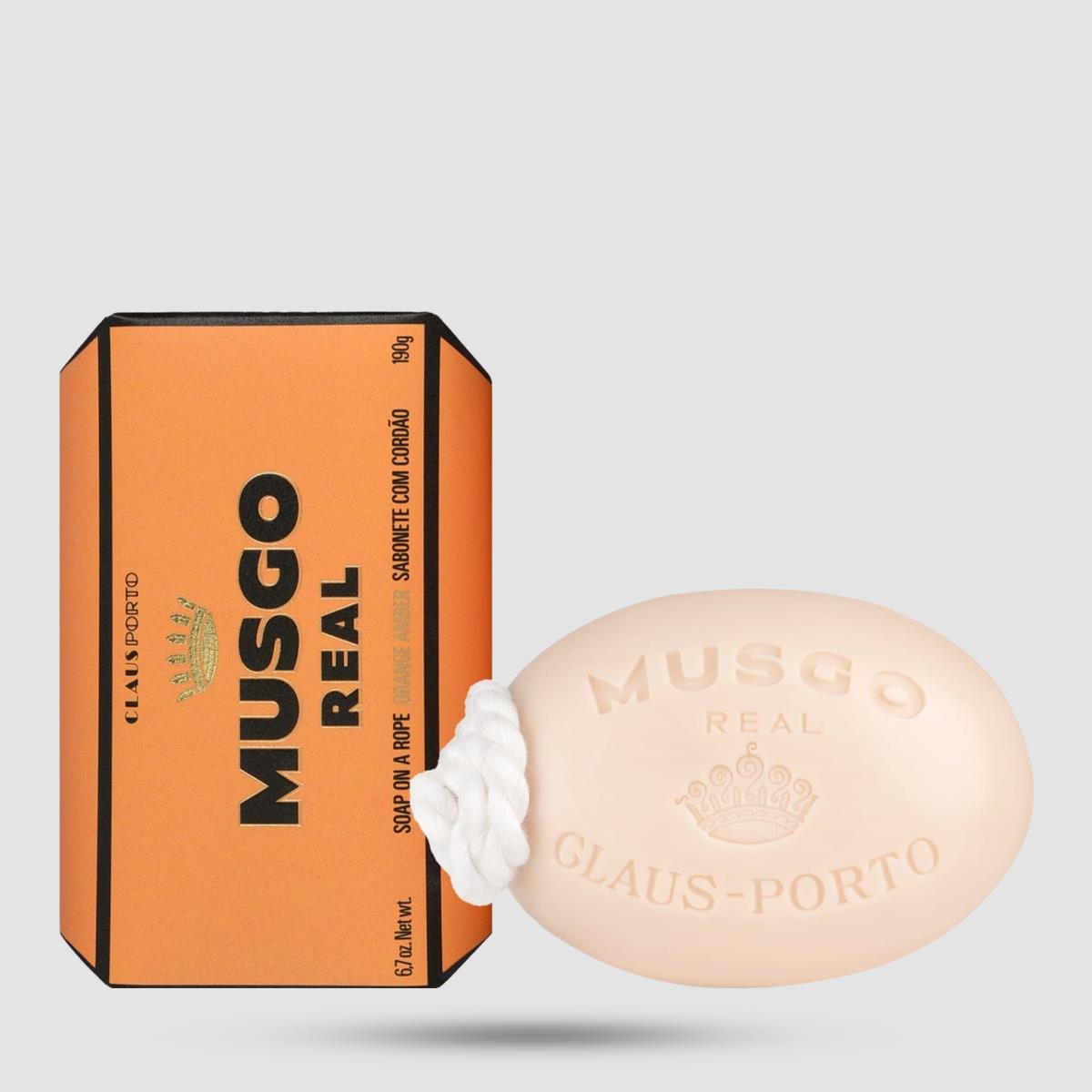 Soap On A Rope - Musgo Real - Orange Amber 190g / 6,7 oz.