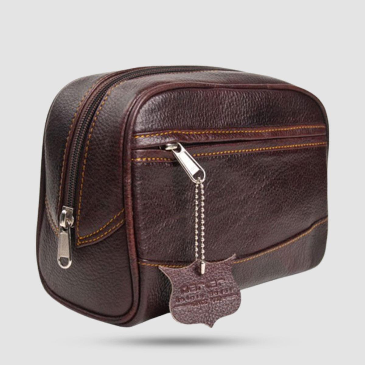 Leather Toiletry Bag - Parker-