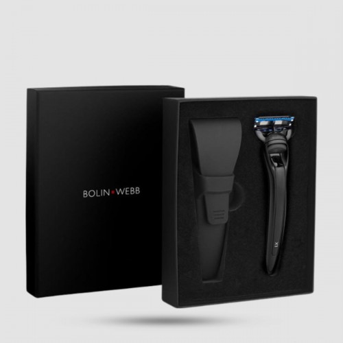 Ξυράφι 5 Λεπίδων Με Θήκη - Bolin Webb - X1 Razor & Case - Nero Black