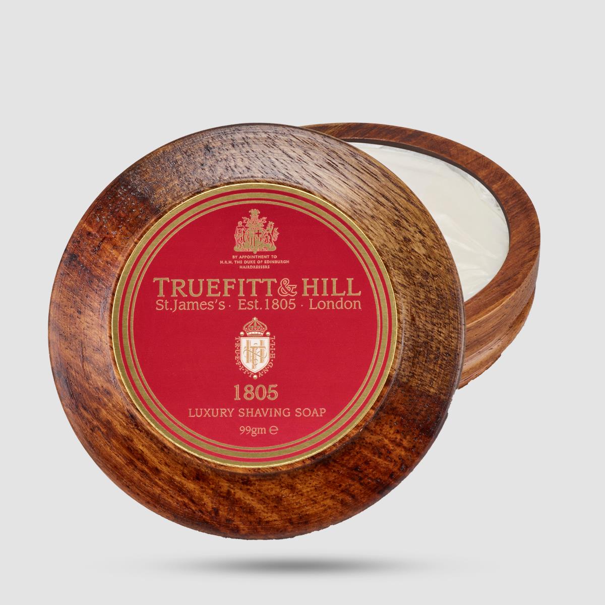 Shaving Soap In Wooden Bowl - Truefitt And Hill - 1805 99g