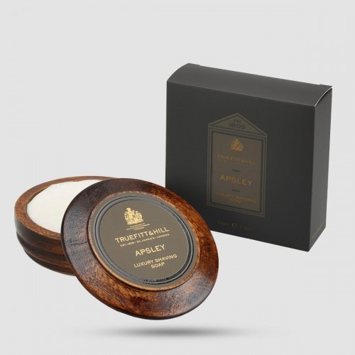 Shaving Soap In Wooden Bowl - Truefitt And Hill - Apsley 99g