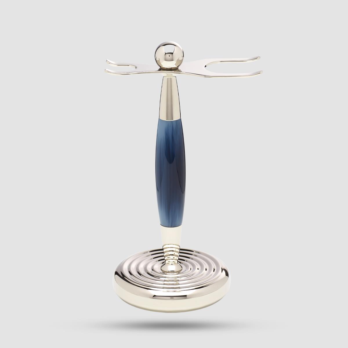 Shaving Set - Truefitt And Hill - Edwardian Collection Blue Opal Fusion With Synthetic Brush