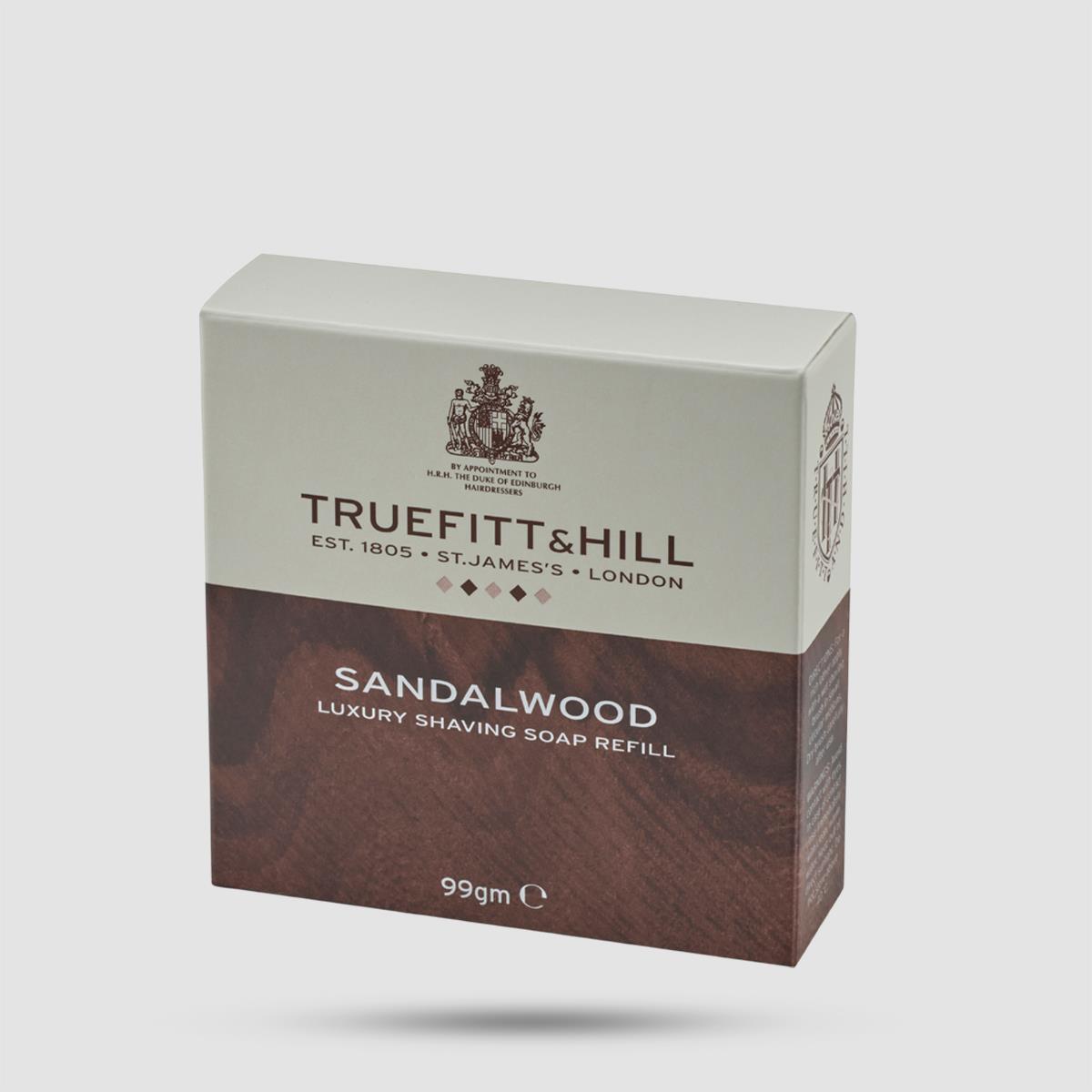 Shaving Soap Refill -truefitt & Hill- Sandalwood For Wooden Bowl 99g