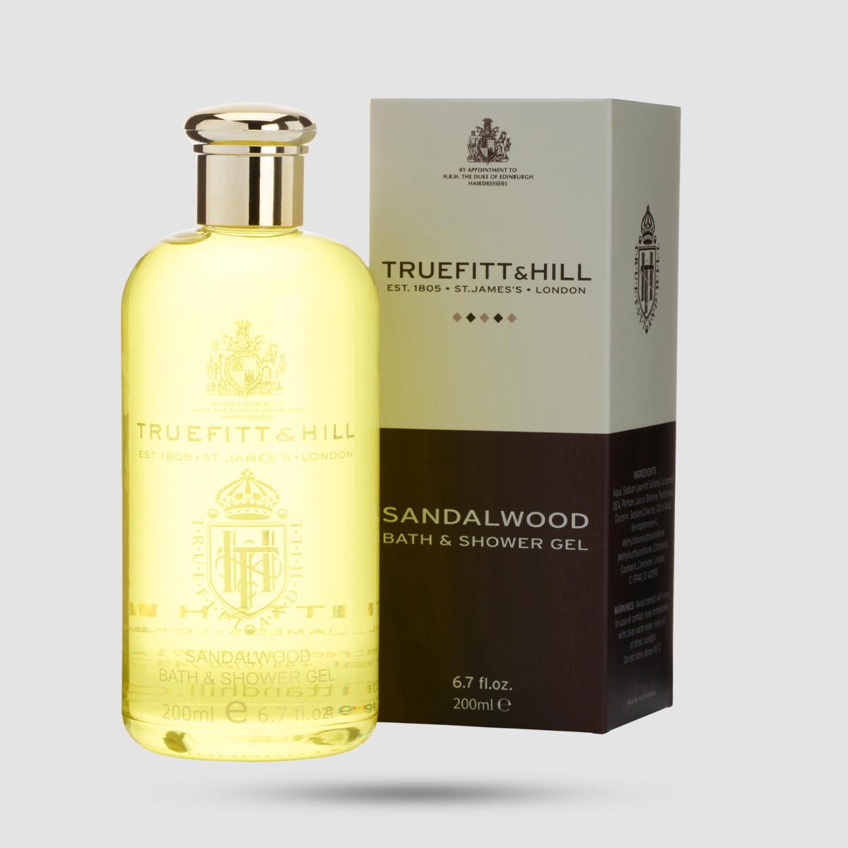 Bath And Shower Gel - Truefitt And Hill - Sandalwood 200ml