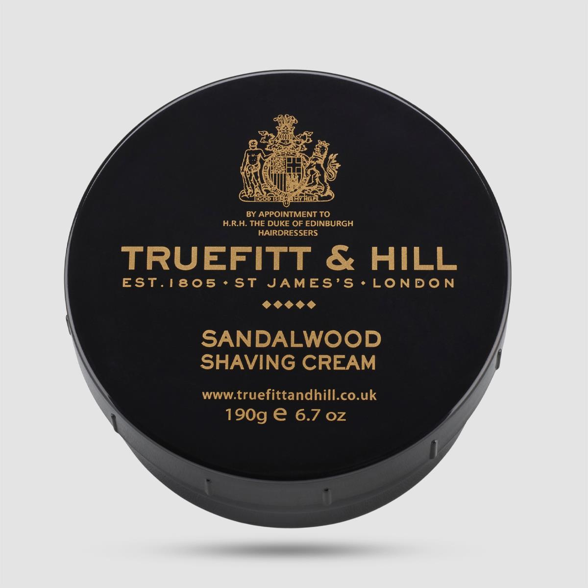 Shaving Cream - Truefitt And Hill - Sandalwood 190g / 6.7oz