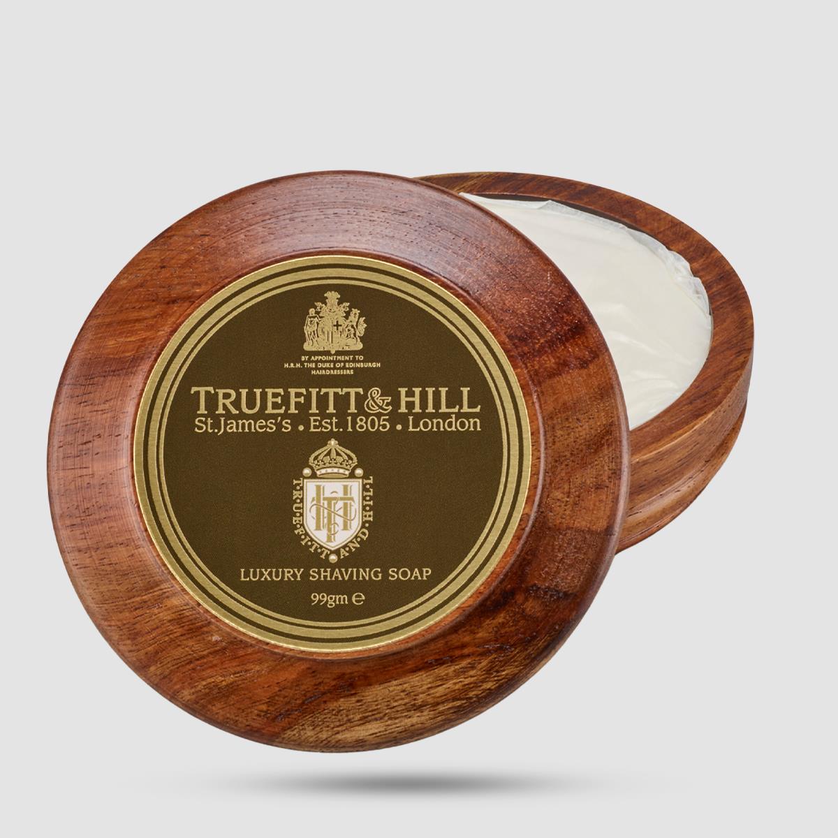 Shaving Soap In Wooden Bowl - Truefitt And Hill - Luxury 99g