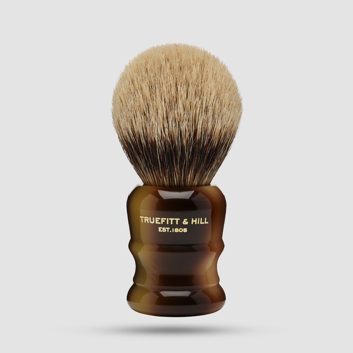 Shaving Brush - Truefitt And Hill Wellington - Silvertip Badger, Horn