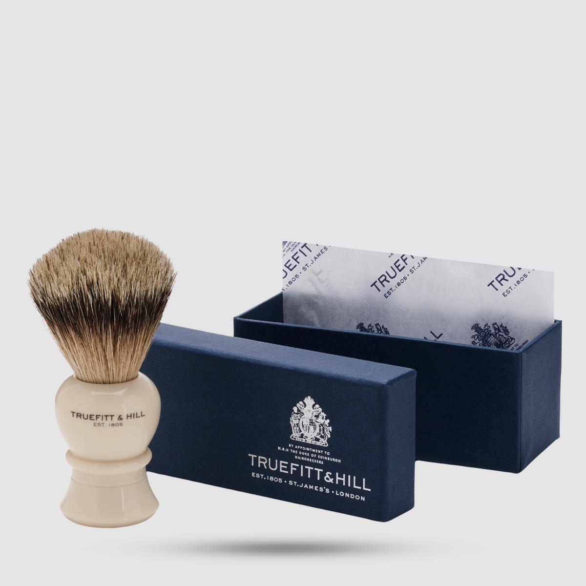 Shaving Brush -  Truefitt And Hill Regency - Super Badger, Faux Ivory