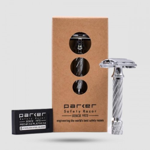 Safety Razor - Parker - Double Edge Butterfly Short Handle 87R