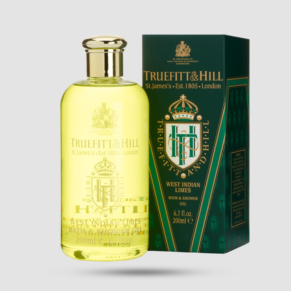 Bath And Shower Gel - Truefitt And Hill - West Indian Limes 200ml