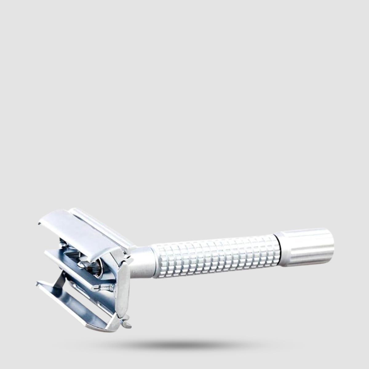 Safety Razor - Epsilon - Double Edge Butterfly Silver